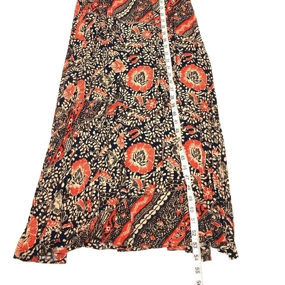 Lulu's Maxi Dress Flounce Neckline Off-The-Shoulder EUC Floral Women's Small - Picture 10 of 11